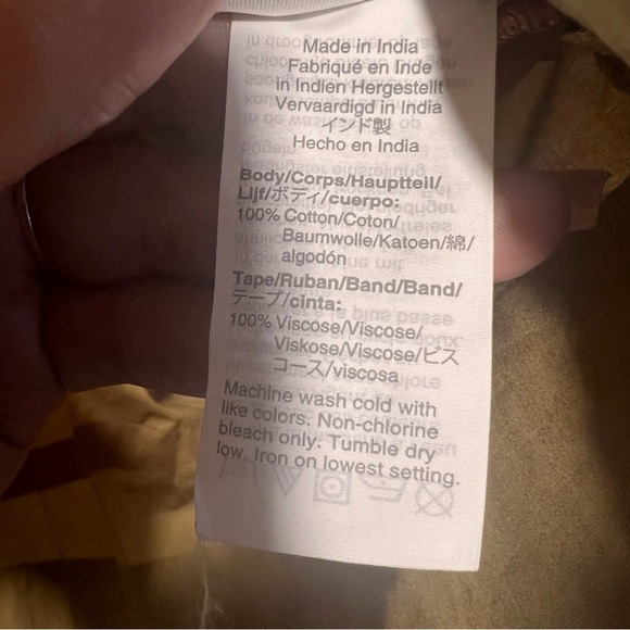 J Crew Cotton Poplin Top with Ribbon Stripe Size Small NWT - Picture 6 of 6